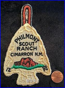 Vintage Boy Scouts Of America Philmont Scout Ranch Arrowhead Gauze Pocket Patch