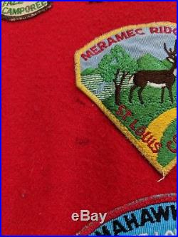Vintage Boy Scouts Recruiter Jacket Patches 60's St. Louis Chest 48 Jac Shirt