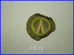 Vintage Boy Scouts of America Merit Badge Patch Green Camping Tent