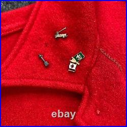 Vintage Boy Scouts of America Official Jacket Red Wool Pins Patches Order Arrow