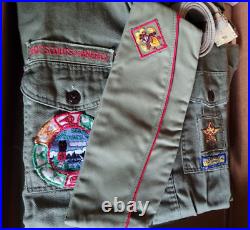 Vintage Boy Scouts of America Uniform Set Shirt, Pants Patches & More