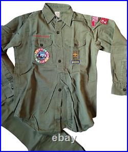 Vintage Boy Scouts of America Uniform Set Shirt, Pants Patches & More