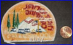 Vintage Bsa Boy Scout 100 Nights And Days National Camping Patch White Rare