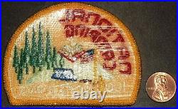 Vintage Bsa Boy Scout 1000 Nights And Days National Camping Patch Gold Maylar