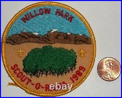 Vintage Bsa Boy Scout Oa Willow Park 1989 Scout-o-rama Patch Rare
