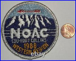 Vintage Bsa Boy Scout Western Region Csu-fort Collins 1988 Noac Patch Myl Rare