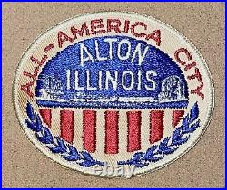 Vintage Bsa Boy Scouts All America City Alton Illinois Patch