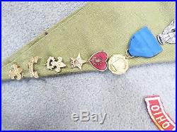 Vintage Bsa Lot 2 Sashes 1 Hat 22 Loose Patches 35 Merit Patches 7 Pins