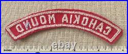 Vintage CAHOKIA MOUND COUNCIL Boy Scout Red & White Strip PATCH RWS CSP CP 1/2