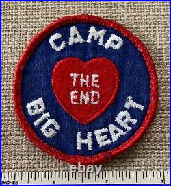 Vintage CAMP BIG HEART The End Boy Scout Badge PATCH Gulf Coast Council Florida