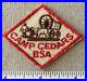 Vintage-CAMP-CEDARS-Boy-Scout-Hat-Diamond-PATCH-BSA-Twill-Mid-America-Council-CE-01-uzn