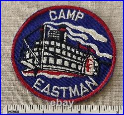 Vintage CAMP EASTMAN Boy Scout Badge PATCH BSA Southeast Iowa Council 1940s-50s