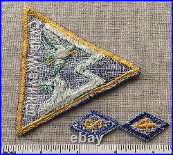 Vintage CAMP WABANINGO Boy Scout Camper PATCH & YEAR SEGMENTS BSA Years 1 2 & 4