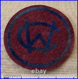 Vintage CAMP WAUWEPEX Boy Scout Round Felt Badge PATCH Nassau County Council NY