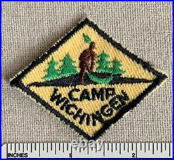 Vintage CAMP WICHINGEN Boy Scout HAT DIAMOND PATCH BSA Scouts Camper Uniform