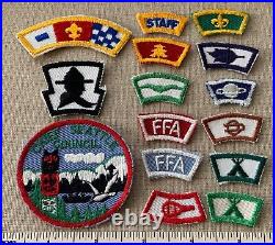 Vintage CHIEF SEATTLE COUNCIL Boy Scout PATCH & CAMP SEGMENTS BSA Rocker Badge