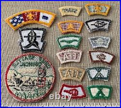 Vintage CHIEF SEATTLE COUNCIL Boy Scout PATCH & CAMP SEGMENTS BSA Rocker Badge