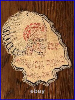 Vintage Camp Mohawk England 1963 Sew-On Patch BSA Boy Scouts Scouting Indian