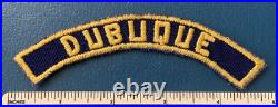 Vintage DUBUQUE Cub Scout Blue & Gold Community Strip PATCH BSA BGS RWS Scouting