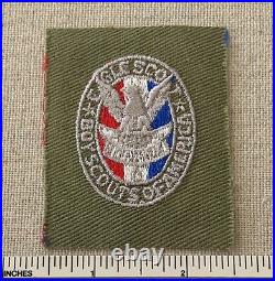 Vintage EAGLE SCOUT Boy Scouts Rank Badge PATCH BSA Uniform Sash Twill Khaki