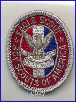 Vintage Eagle Boy Scout Case Medal Badge Ribbon Rank Patches Lapel Pin BSOA