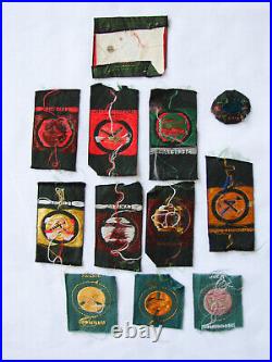 Vintage Early Boy Scouts (Routier) Merit Badges / Patches Quebec Canada Lot (12)