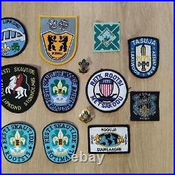 Vintage Estonia Boy Scouts in Exile patch lot / mostly pre-1989 diaspora badges