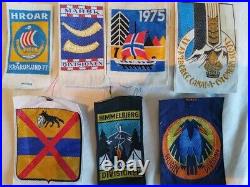 Vintage European boy scout patches. France. Germany. Iceland, Sweden. Hungary