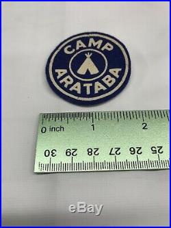Vintage Felt CAMP ARATABA Boy Scout PATCH Arrowhead Area Council California BSA