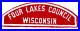 Vintage-Four-Lakes-Council-Red-White-Strip-RWS-Council-Patch-Wisconsin-Boy-Scout-01-chzu