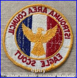 Vintage ISTROUMA AREA COUNCIL Eagle Scout 4 Round PATCH BSA Rank Award Badge