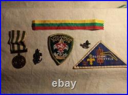 Vintage Lithuania Boy Scout patch lot / medal / diaspora badges
