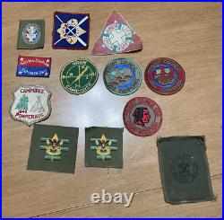 Vintage Lot (11) 1946-1954 Boy Scout BSA Patches & Finder Case -2 Finders