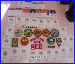 Vintage Lot BSA Boy Scouts 1960s Green Bay Troop 134 Wisconsin Patches, Cards+++