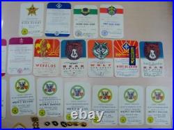 Vintage Lot BSA Boy Scouts 1960s Green Bay Troop 134 Wisconsin Patches, Cards+++