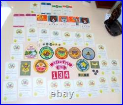 Vintage Lot BSA Boy Scouts 1960s Green Bay Troop 134 Wisconsin Patches, Cards+++