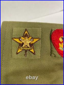 Vintage Lot Boy Scout Badges Patches 50s-60s Eagle Sash Rank Merit Camp Osceola