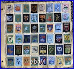 Vintage Lot Of New Zealand 48 Scout Patches Professionally Sewn On Cloth Rare