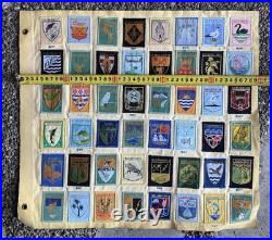 Vintage Lot Of New Zealand 48 Scout Patches Professionally Sewn On Cloth Rare