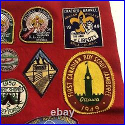 Vintage Lot of 25 Boy Scouts Patches 1940s 50s & 60s Jamboree Camporee NICE