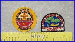 Vintage Lot of BSA Boy Scouts 1960's Central Georgia Council Camp Badges Patches