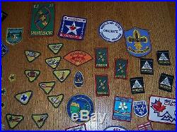Vintage Lot of Boy Scout Merit Badges Canada, World Jamboree, Contingent Patches