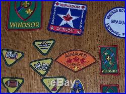 Vintage Lot of Boy Scout Merit Badges Canada, World Jamboree, Contingent Patches