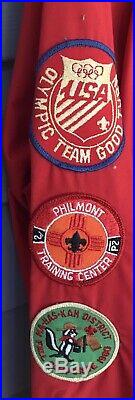 Vintage Men's Boy Scout Official BSA Jacket withPatches MIC-O-SAY, Philmont, Etc