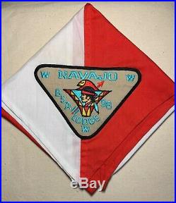 Vintage NAVAJO LODGE 98 Order of the Arrow NECKERCHIEF OA Pie Patch WWW P1 Scout