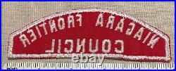 Vintage NIAGARA FRONTIER COUNCIL Boy Scout Red & White PATCH RWS CSP Uniform BSA