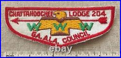 Vintage OA CHATTAHOOCHEE Georgia Alabama Council FLAP PATCH WWW Columbus, GA