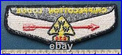 Vintage OA CHIPPECOTTON LODGE 524 Order of the Arrow FLAP PATCH WWW Racine, WI