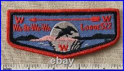 Vintage OA WA-BE-WA-WA Lodge 522 Order of the Arrow FLAP PATCH WWW Boy Scout OH