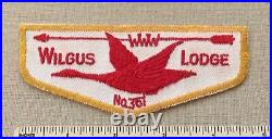 Vintage OA WILGUS LODGE 361 Order of the Arrow FLAP PATCH WWW Missoula, MT